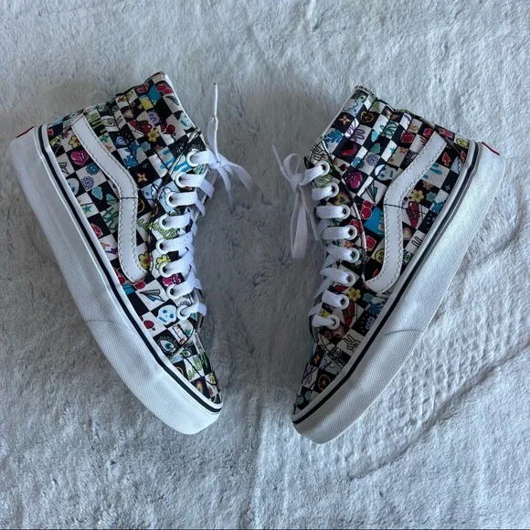 CUSTOMS DOODLE CHECK SK8-HI - Picture 4 of 16